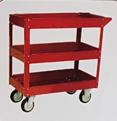 עגלה 3 מדפים מתכת