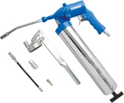 אקדח גריז אויר ידני כולל צינורות גמיש ורגיל מכיל 400CC