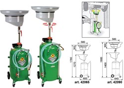מיכל ריקון שמן מנוע וגיר בגדלים שונים