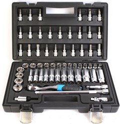 סט בוקסות 3/8 כולל בוקסות אלן 60 יחידות כולל בוקסות עמוקות ,אלן וטורקס
